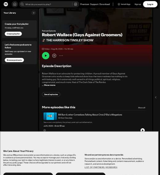 Captured original article page: Robert Wallace (Gays Against Groomers)